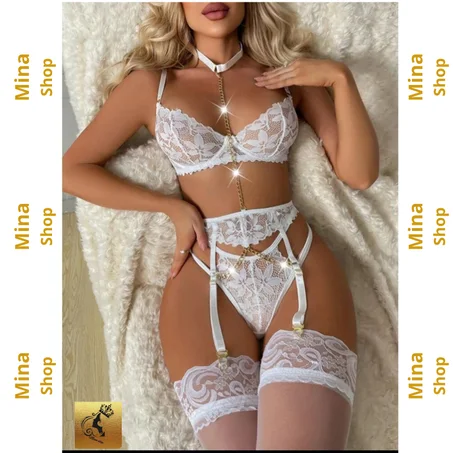Ensemble de lingerie blanc