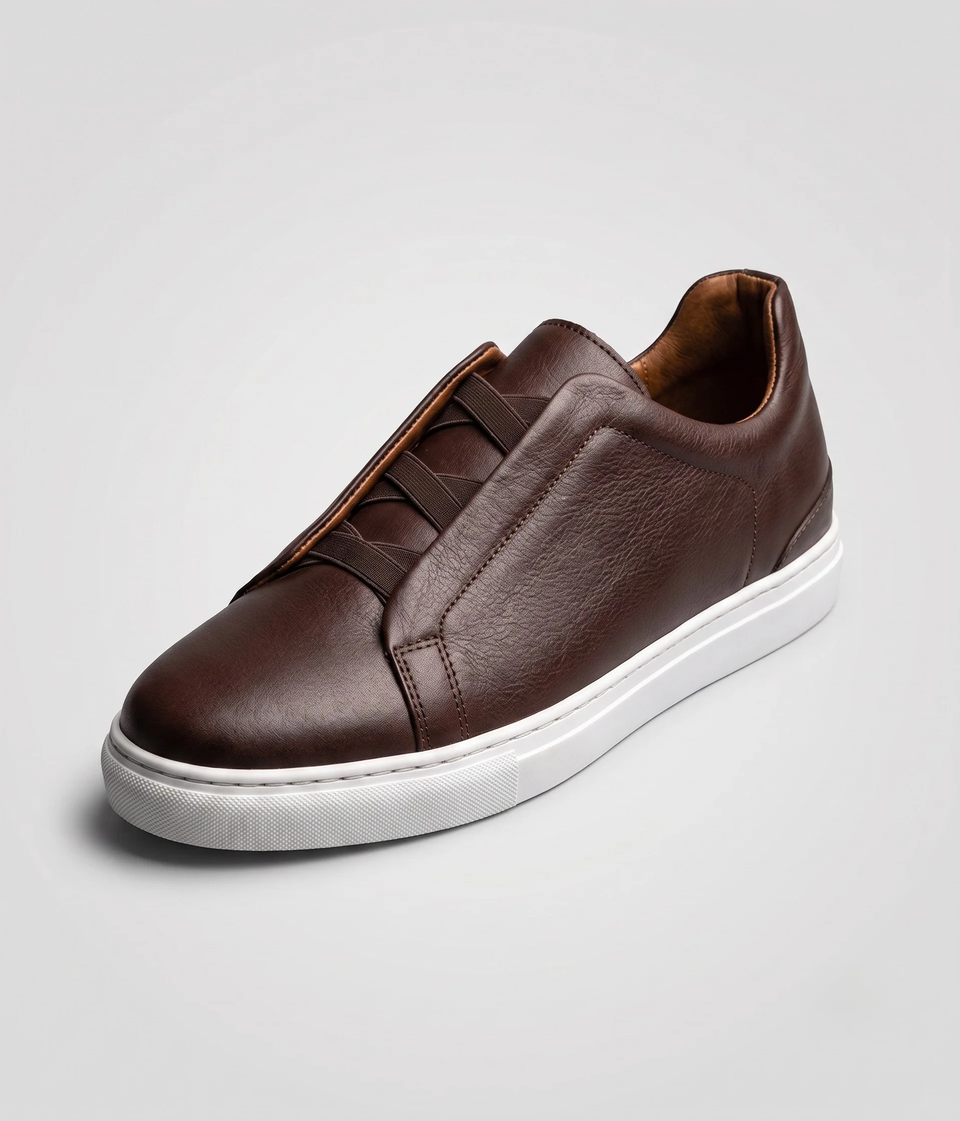 AISE — Sneaker Cuir Slip-On Élastique