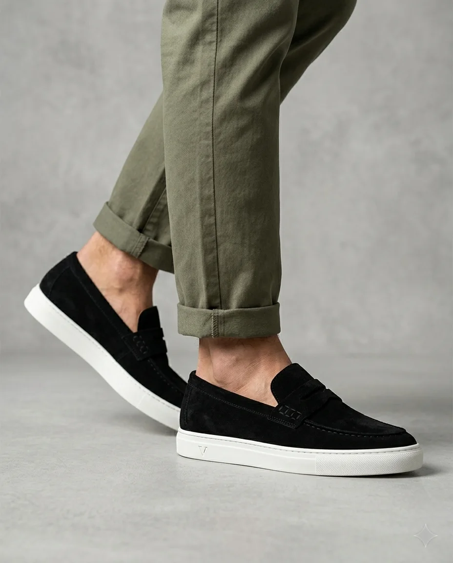 Mocassin Noir Riva