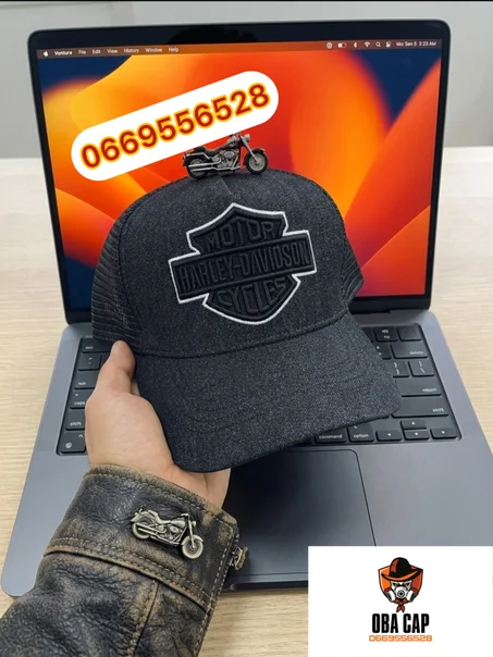 Casquette harley noire chapka