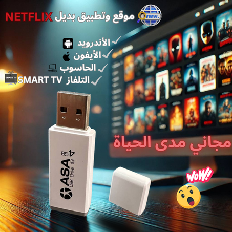 فلاش ديسك يحتوي على بديل موقع نتفليكس