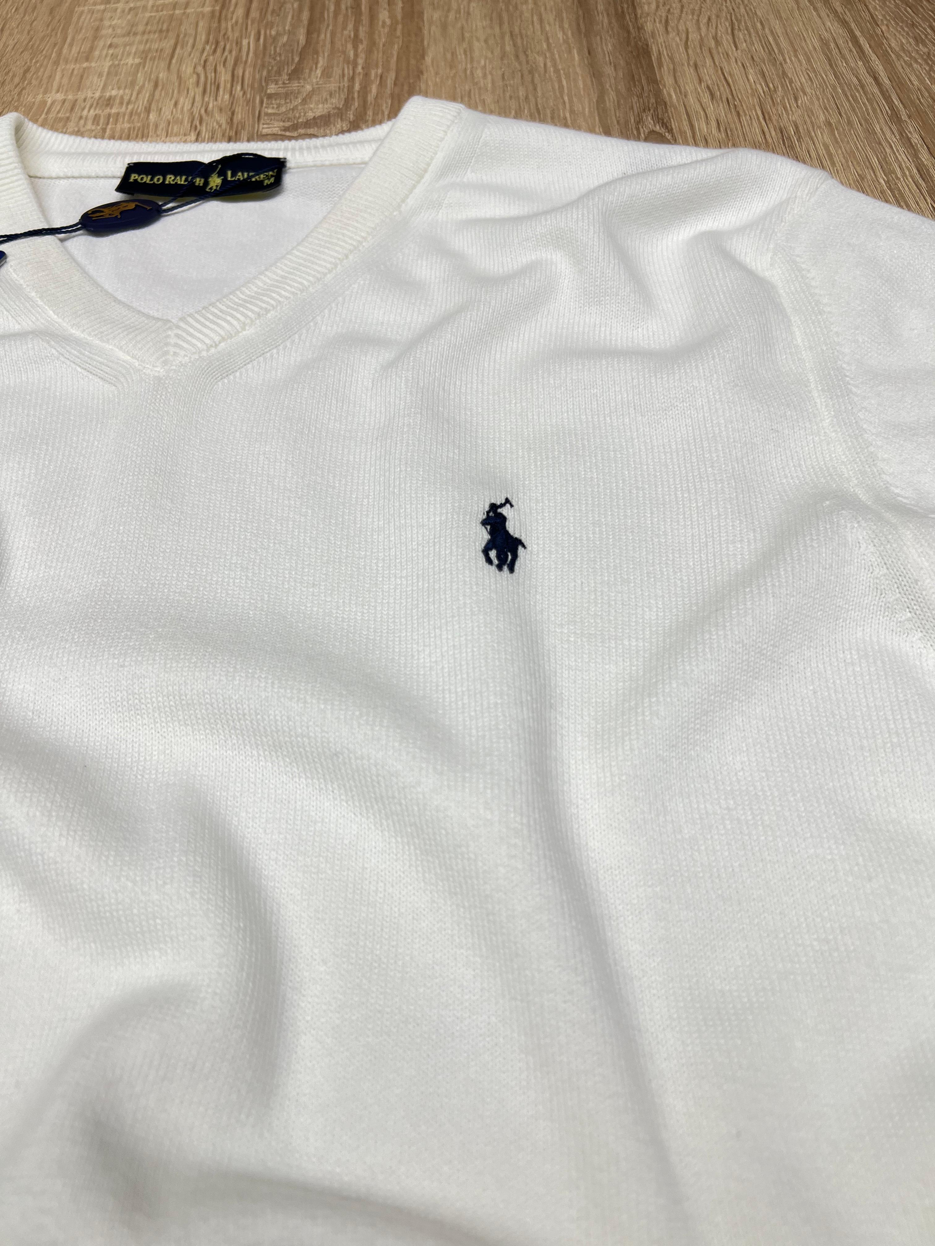 PULL EN LAINE RALPH LAUREN BLANC