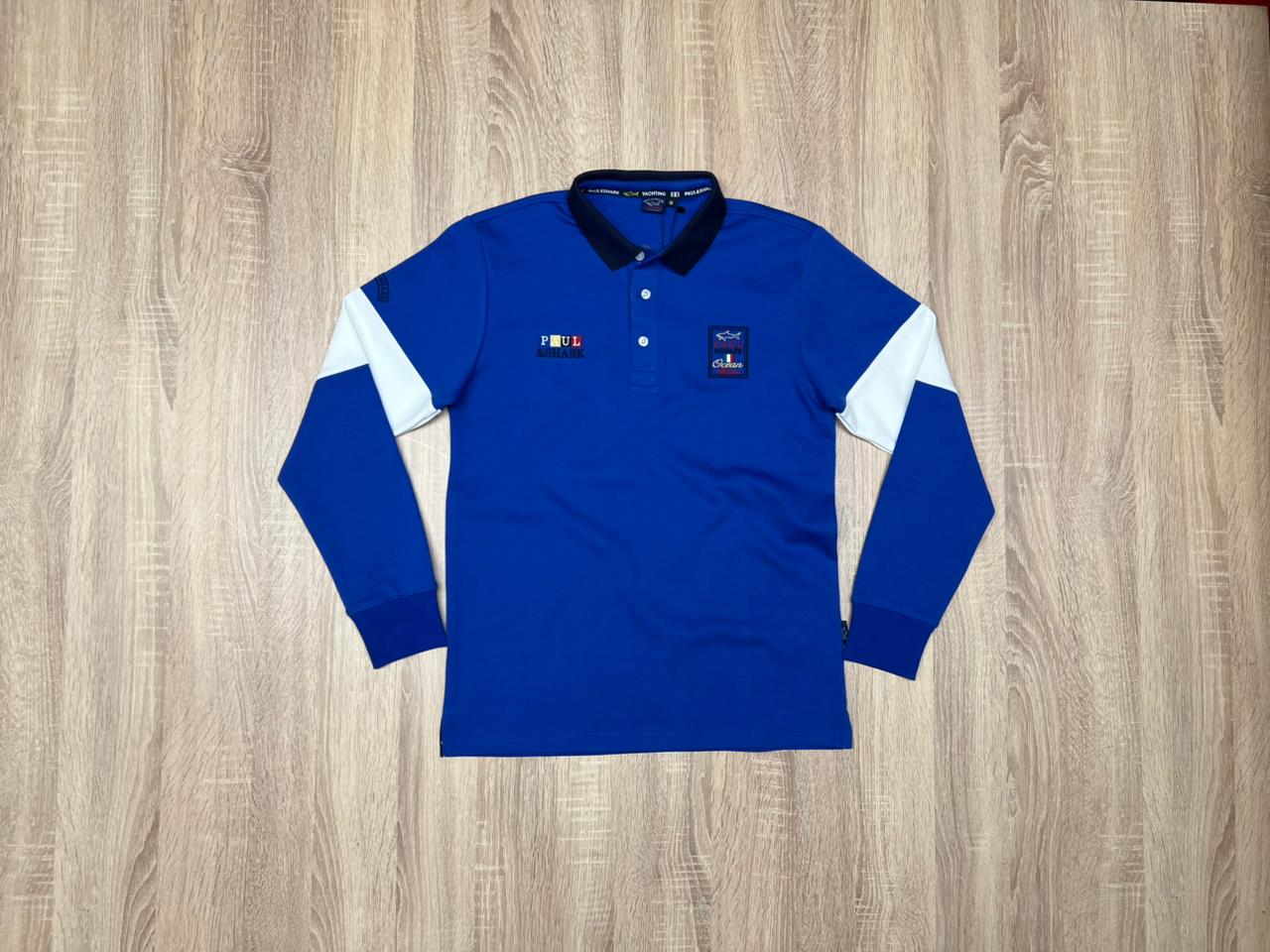 POLO PAUL SHARK SIMPLE BLEU