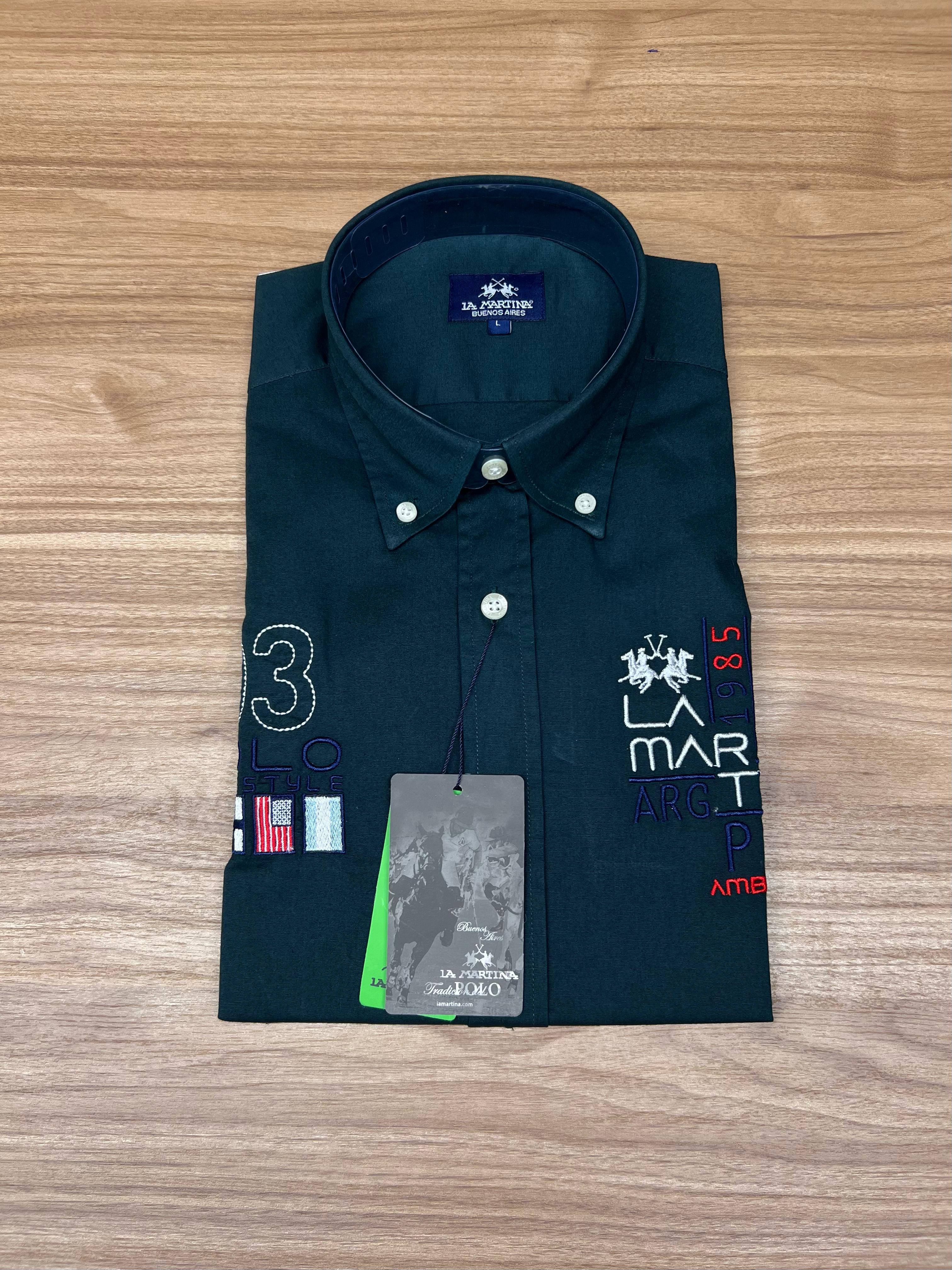 CHEMISE LA MARTINA LIFE STYLE VERT