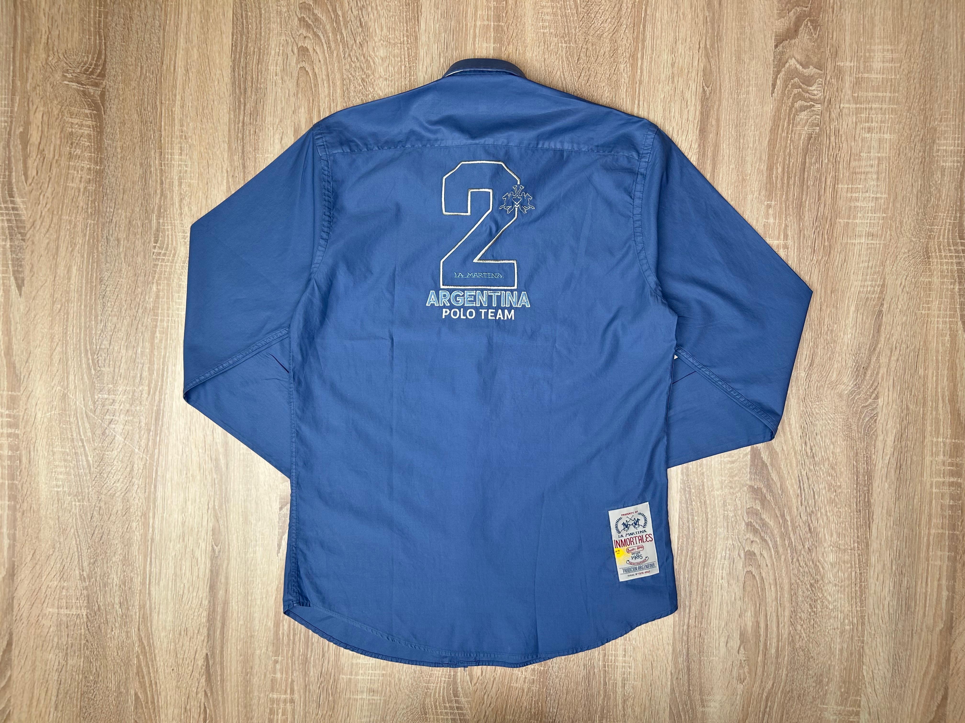 CHEMISE LA MARTINA ARG INDIEGO