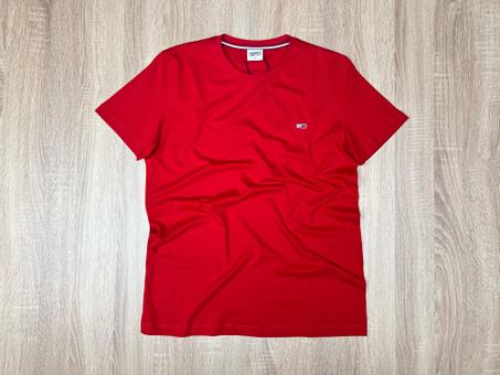 T-SHIRT TOMMY SIMPLE ROUGE