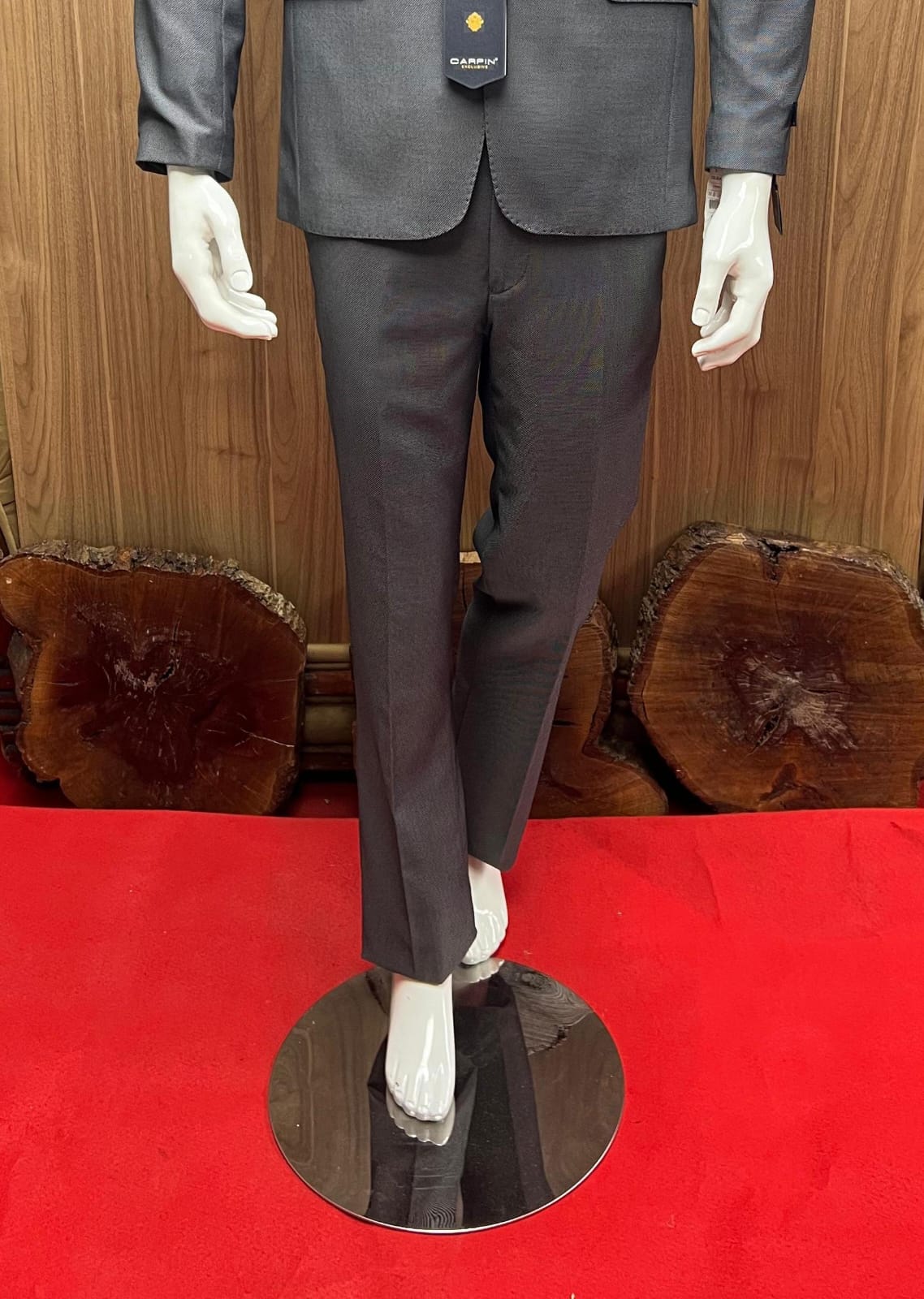 COSTUME PIQUE GRIS FONCE