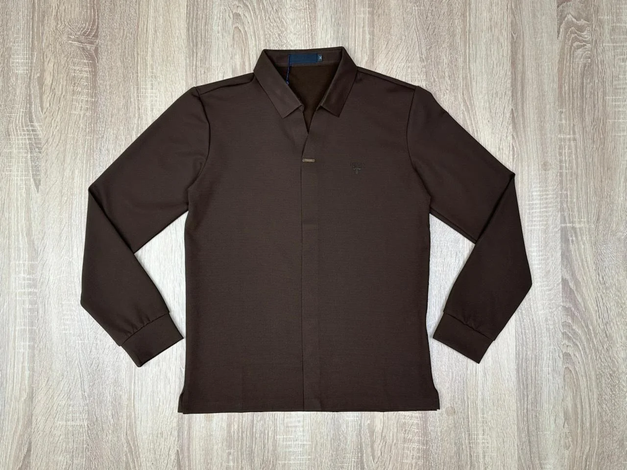 POLO COL CHEMISE PRADA MARRON