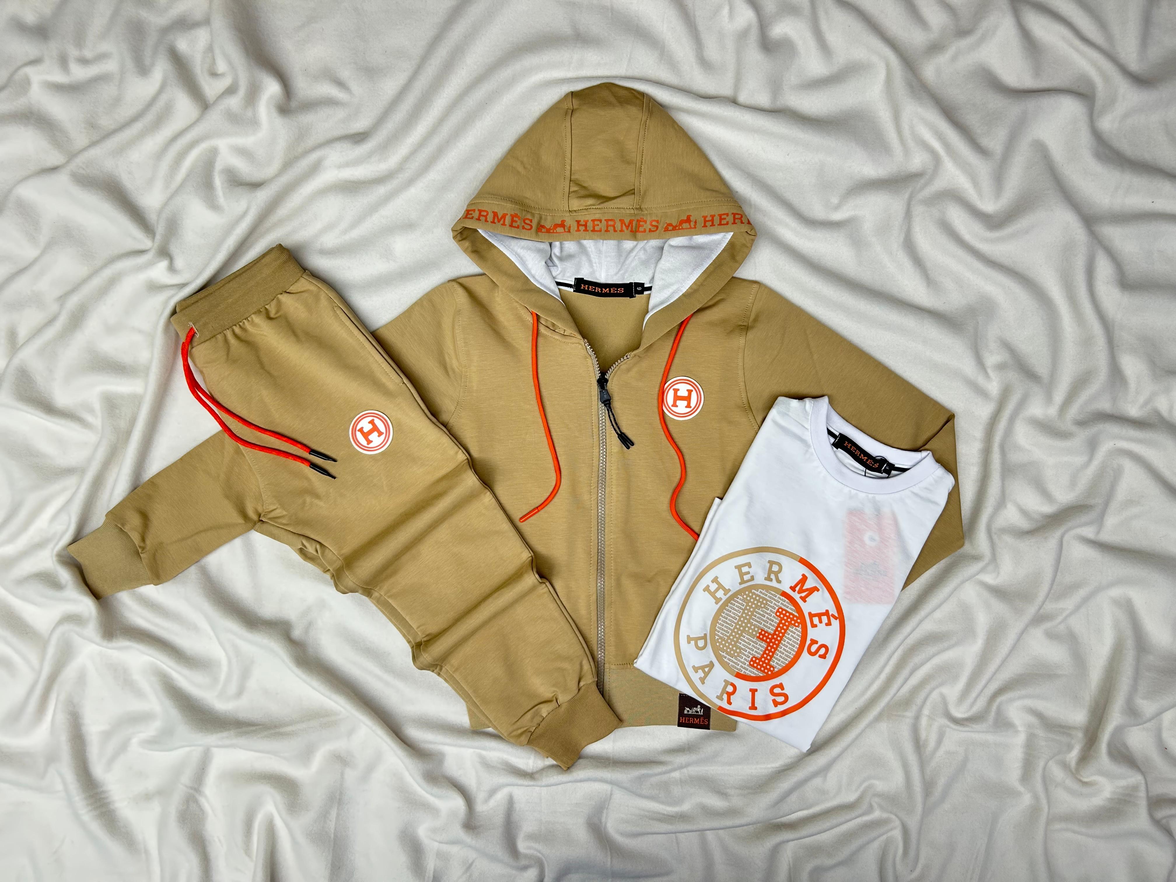 SURVETE ENFANT 3 PIECES HERMES BEIGE