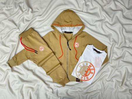 SURVETE ENFANT 3 PIECES HERMES BEIGE