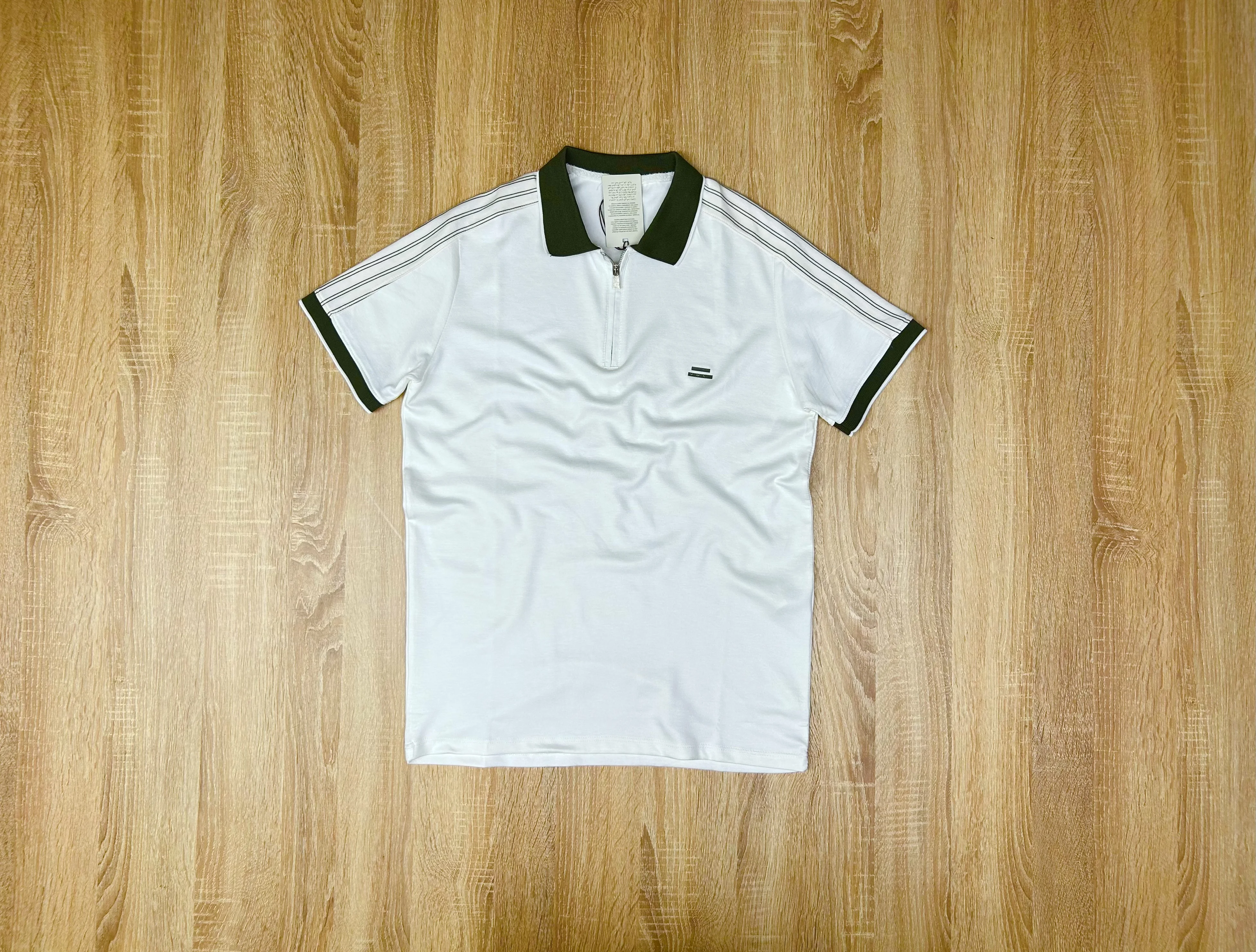 POLO MAR26 BLANC- MILITAIRE
