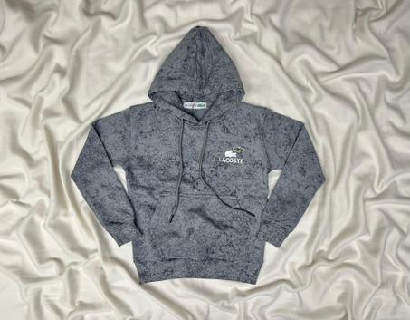 SWEET ENFANT AVEC CAPUCHE LACOSTE EFFET MARBRE GRIS