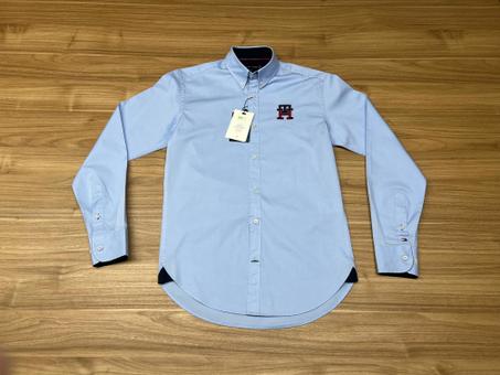 CHEMISE TOMMY BLEU CIEL SLIM FIT