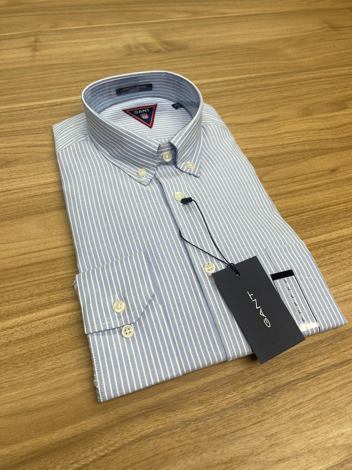Chemise Gant Raille Bleu Ciel