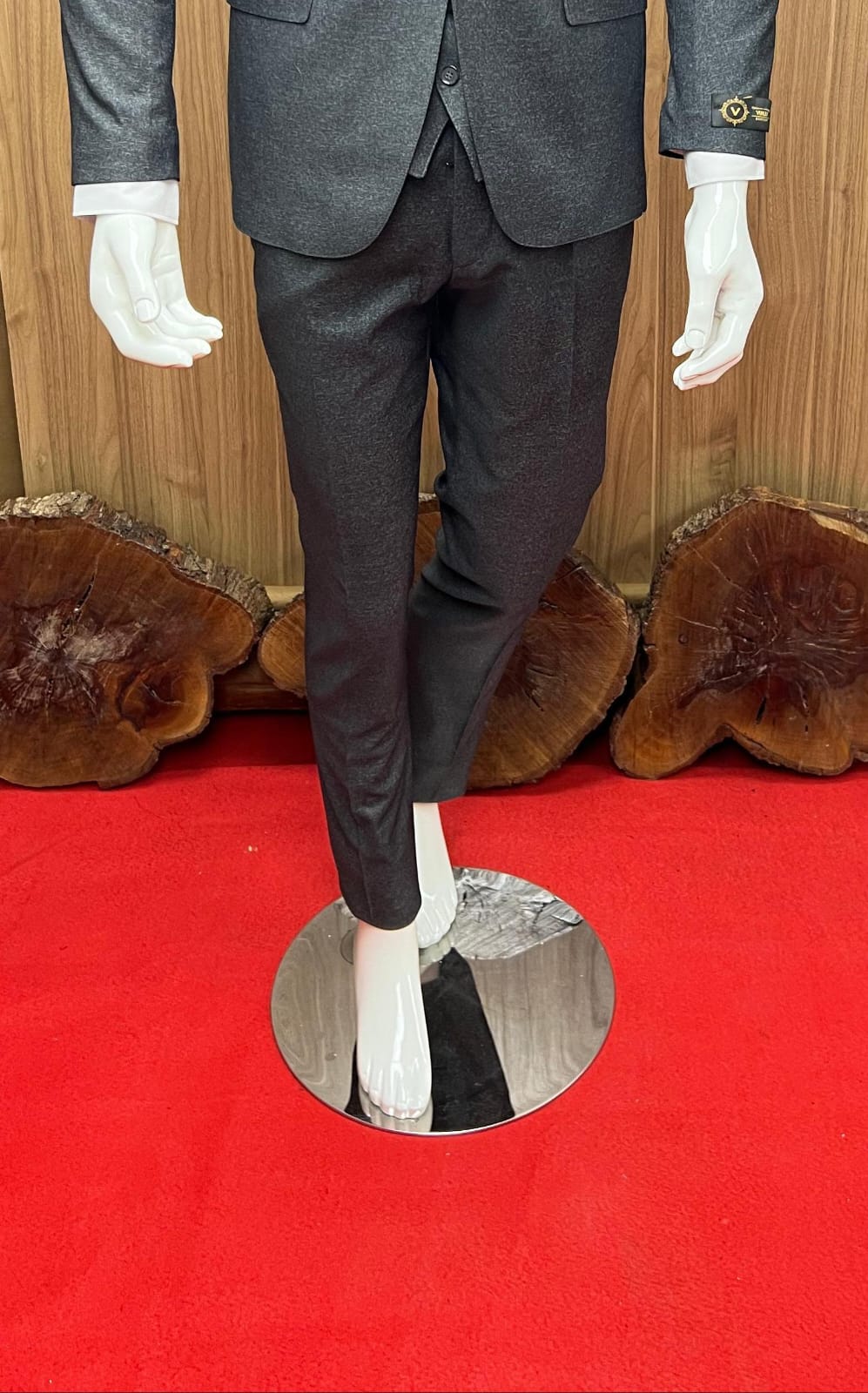 COSTUME 3 PIECES GRIS FONCE