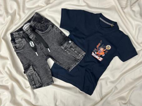ENSEMBLE DRAGONBALL BLEU MARINE