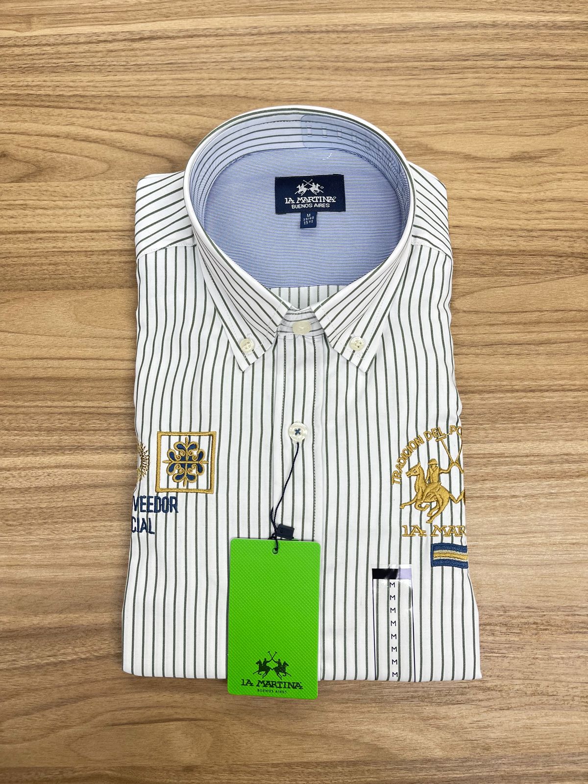 Chemise La Martina Raillé Vert