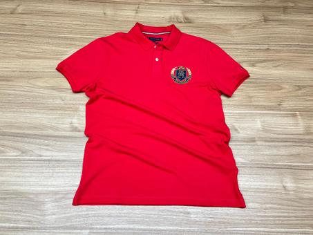 POLO TOMMY HILFIGER 1985 ROUGE