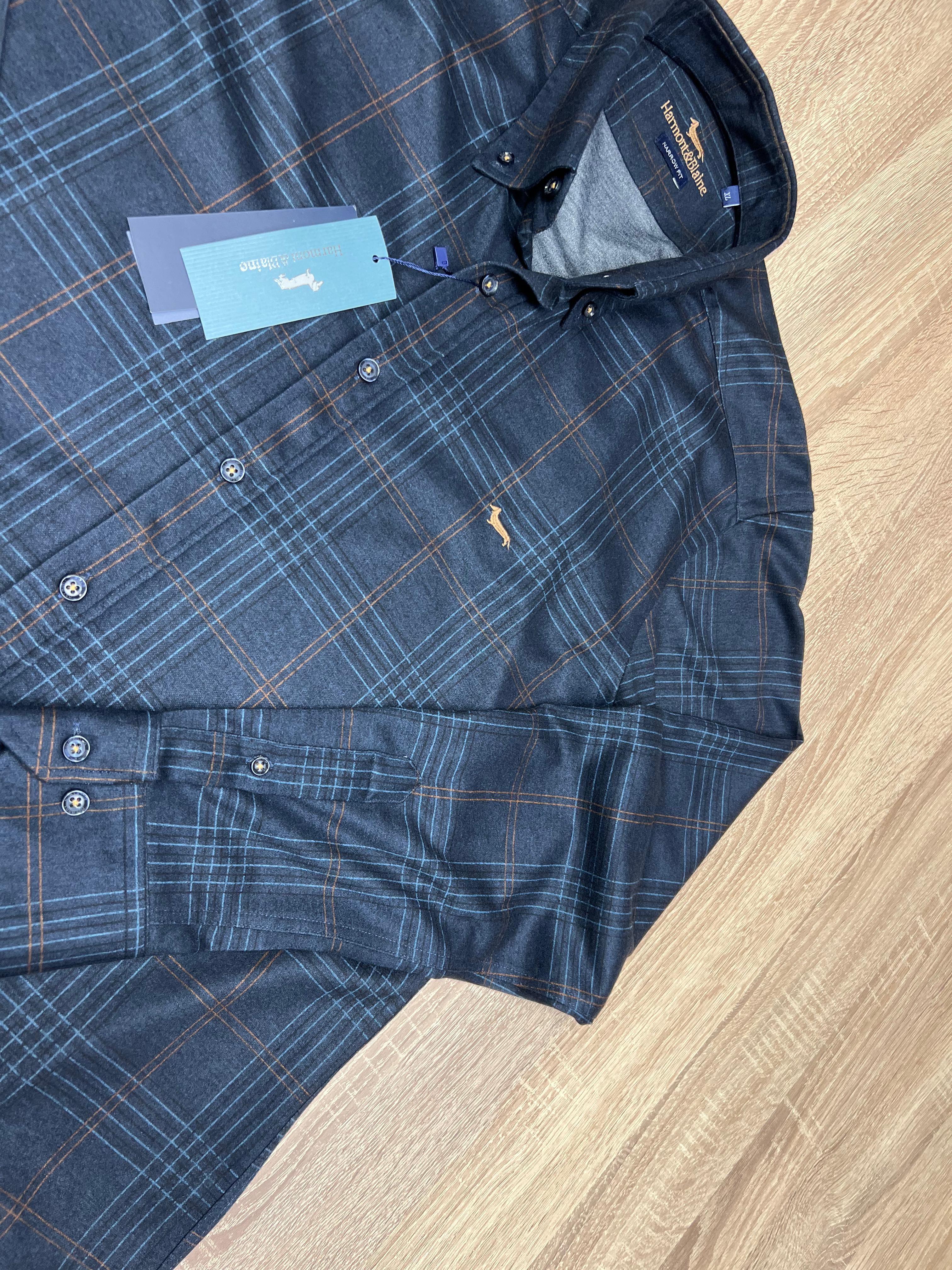 CHEMISE EN LAINE HARMONT&BLAINE BLEU MARINE