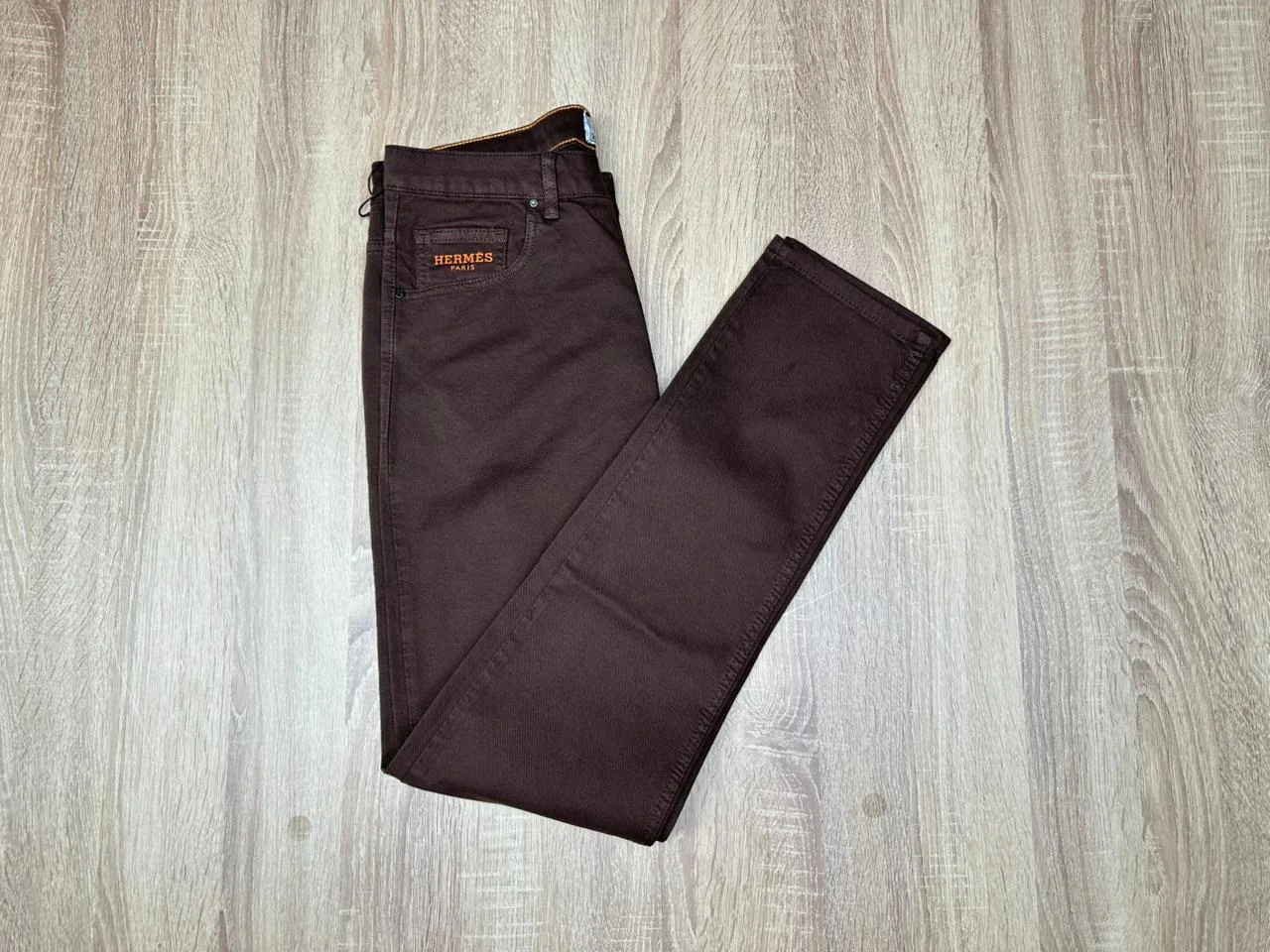 PANTALON HERMES LA TOILE NV MARRON