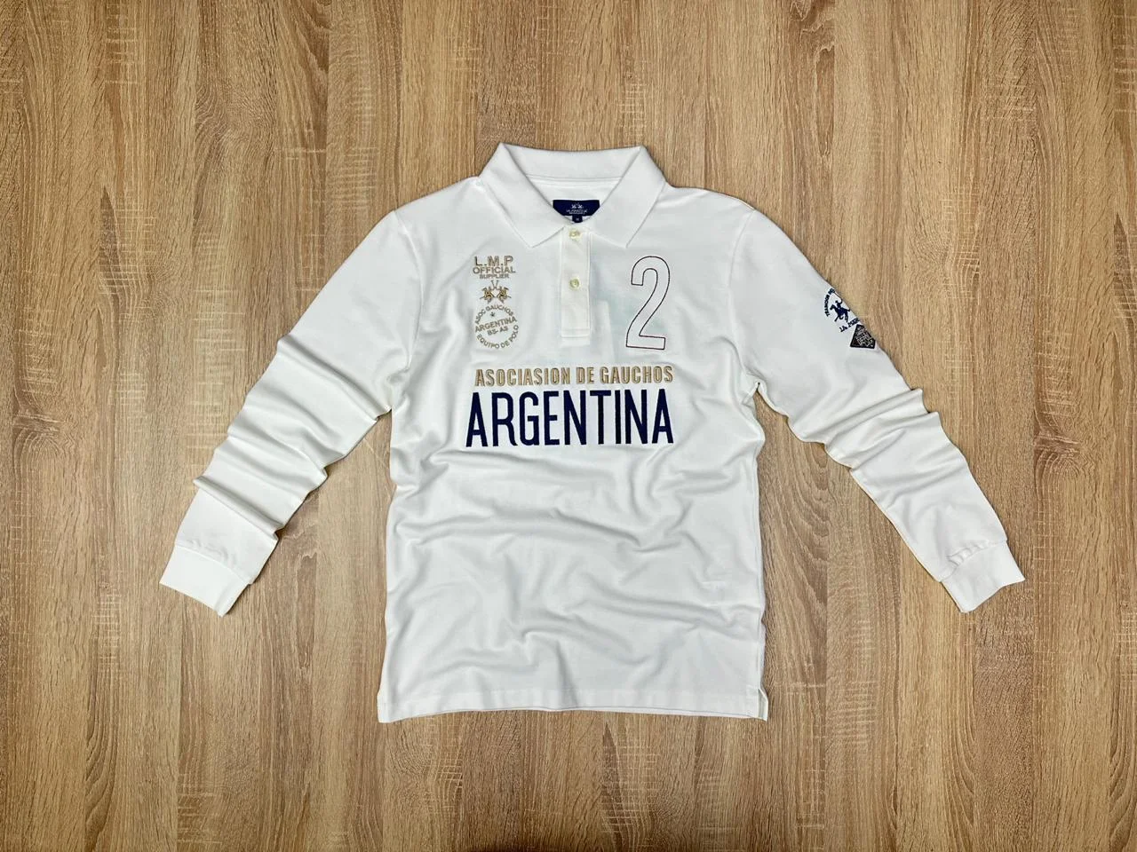 POLO LA MARTINA 2 OFFICIEL BLANC