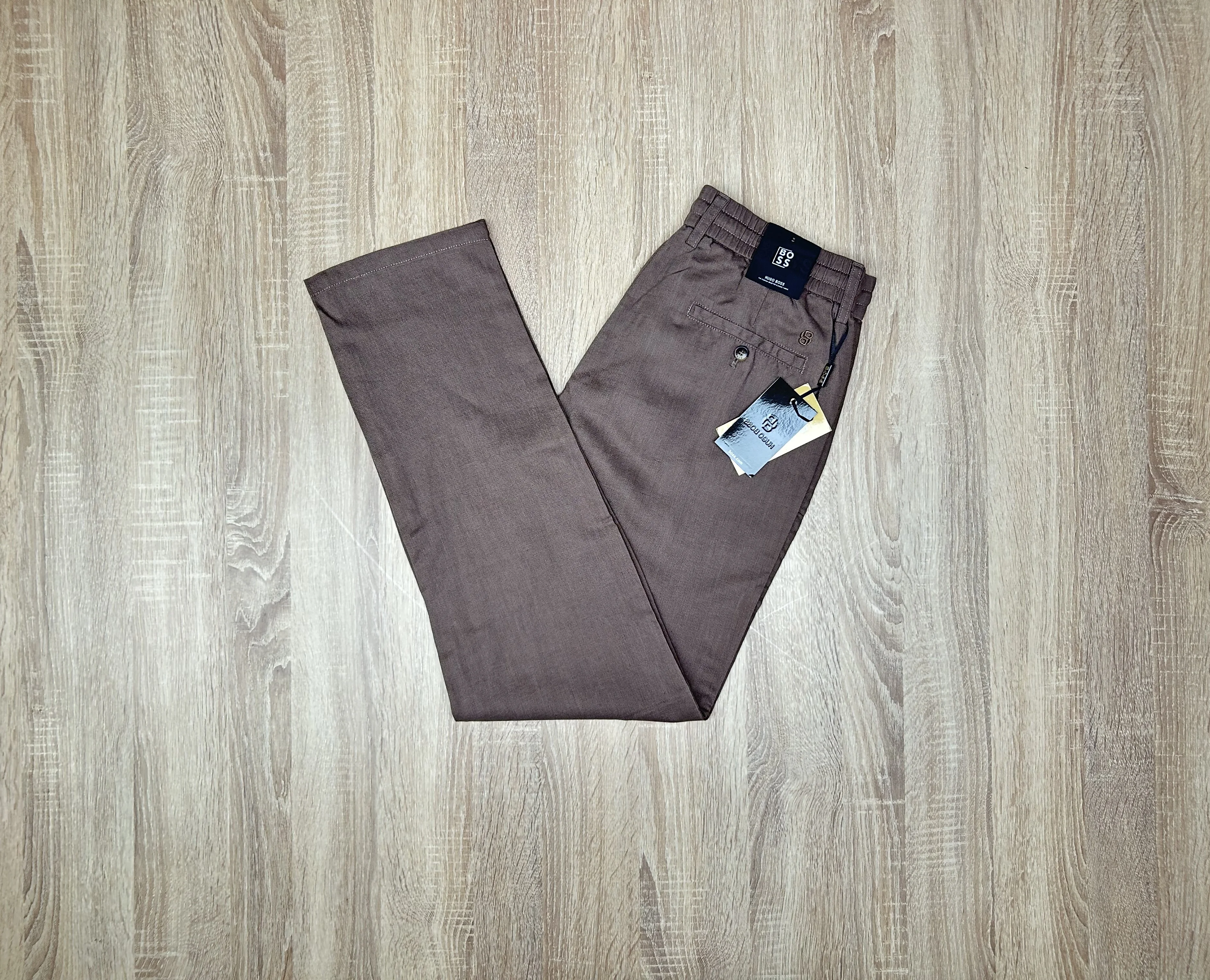 ENSEMBLE LIN BEIGE-MARRON