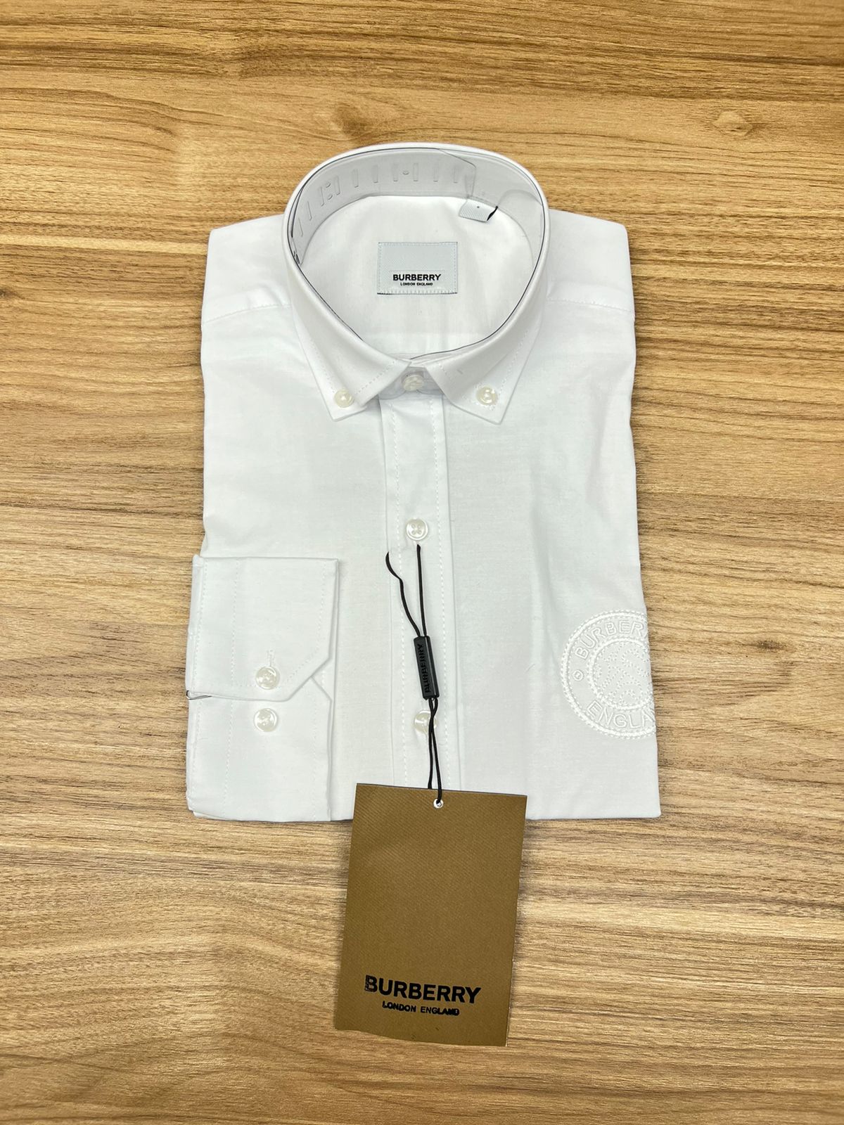 CHEMISE BURBERRY BLANC COTON 100%