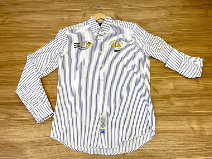 Chemise La Martina Raillé Bleu