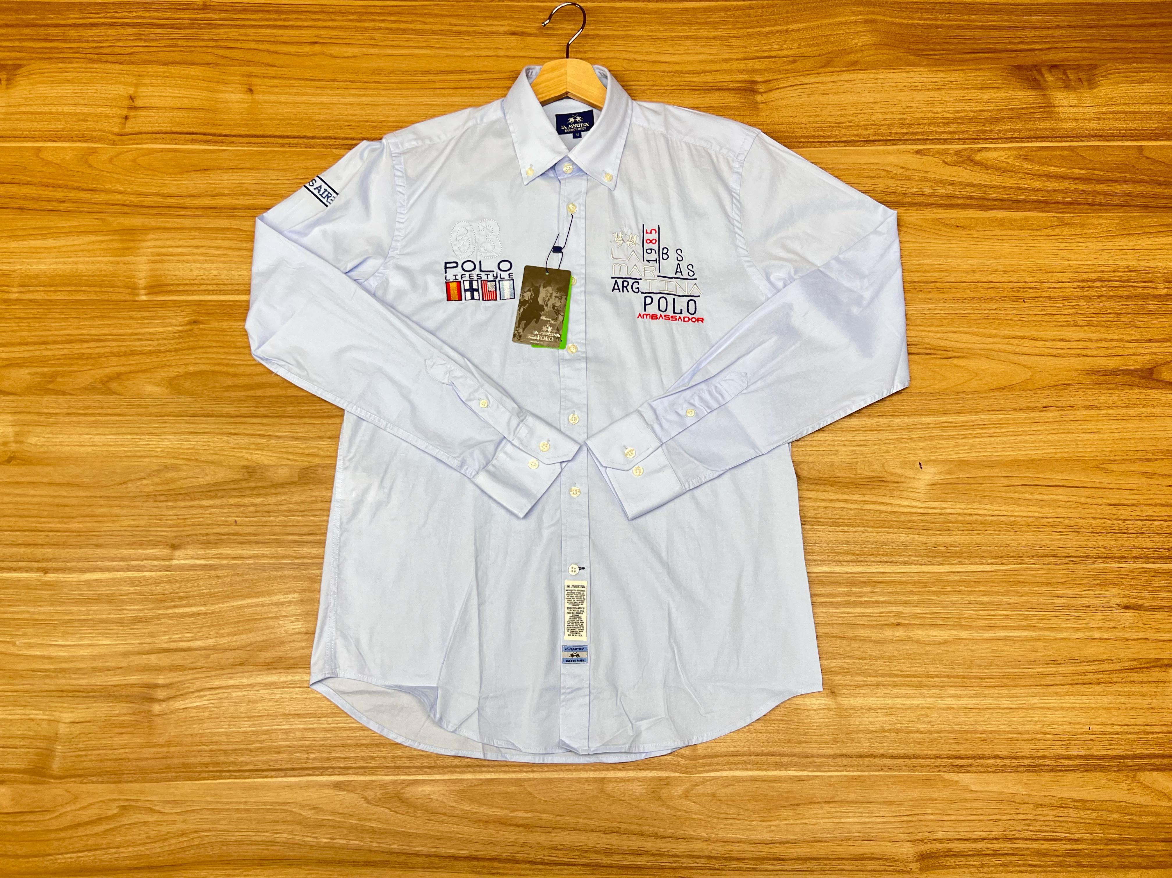 CHEMISE LA MARTINA LIFE STYLE BLEU CIEL