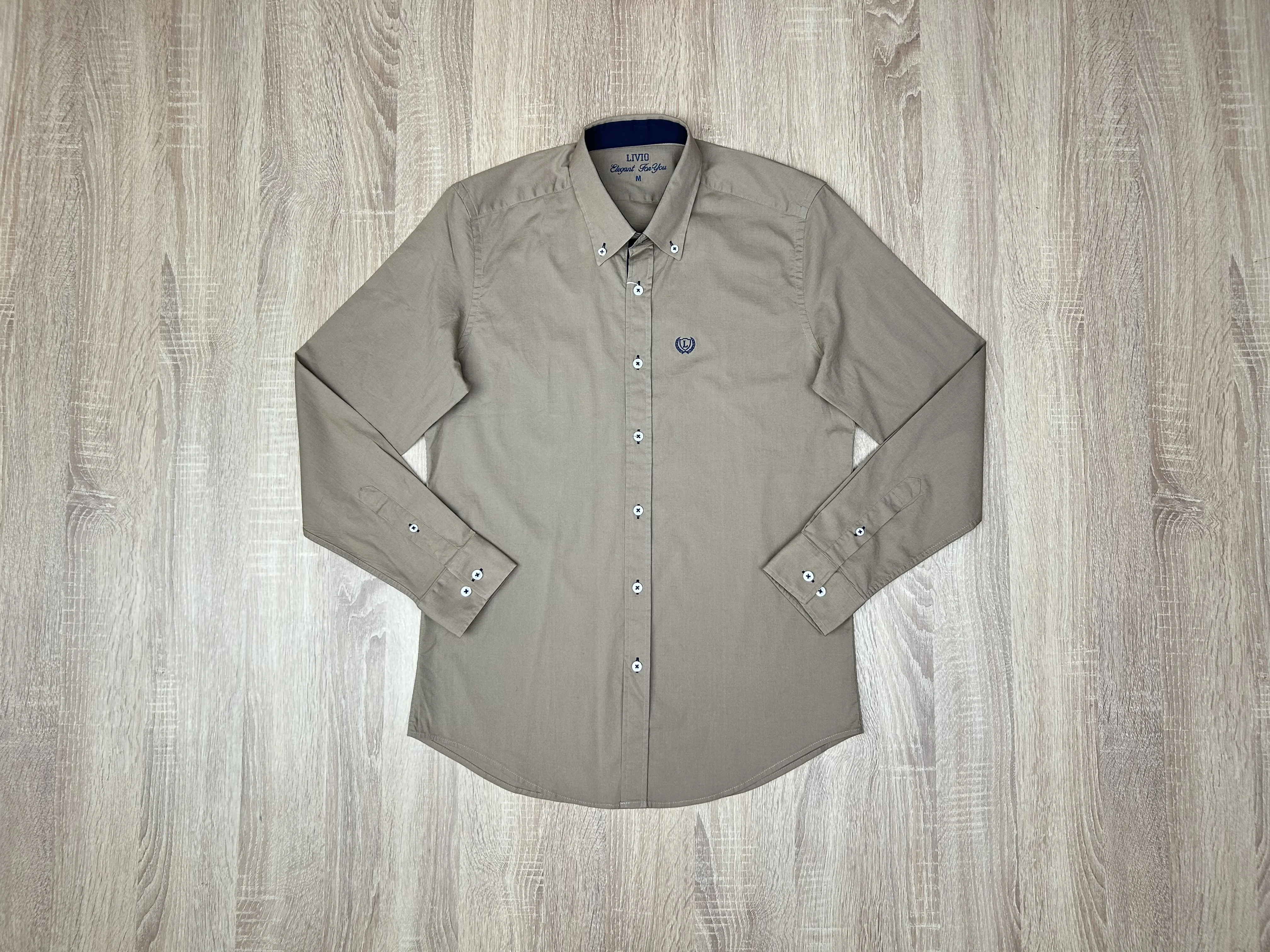CHEMISE LIVIO MARRON CLAIR