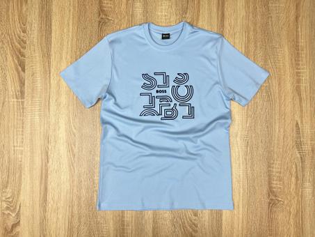 T-SHIRT BOSS NV BLEU CIEL