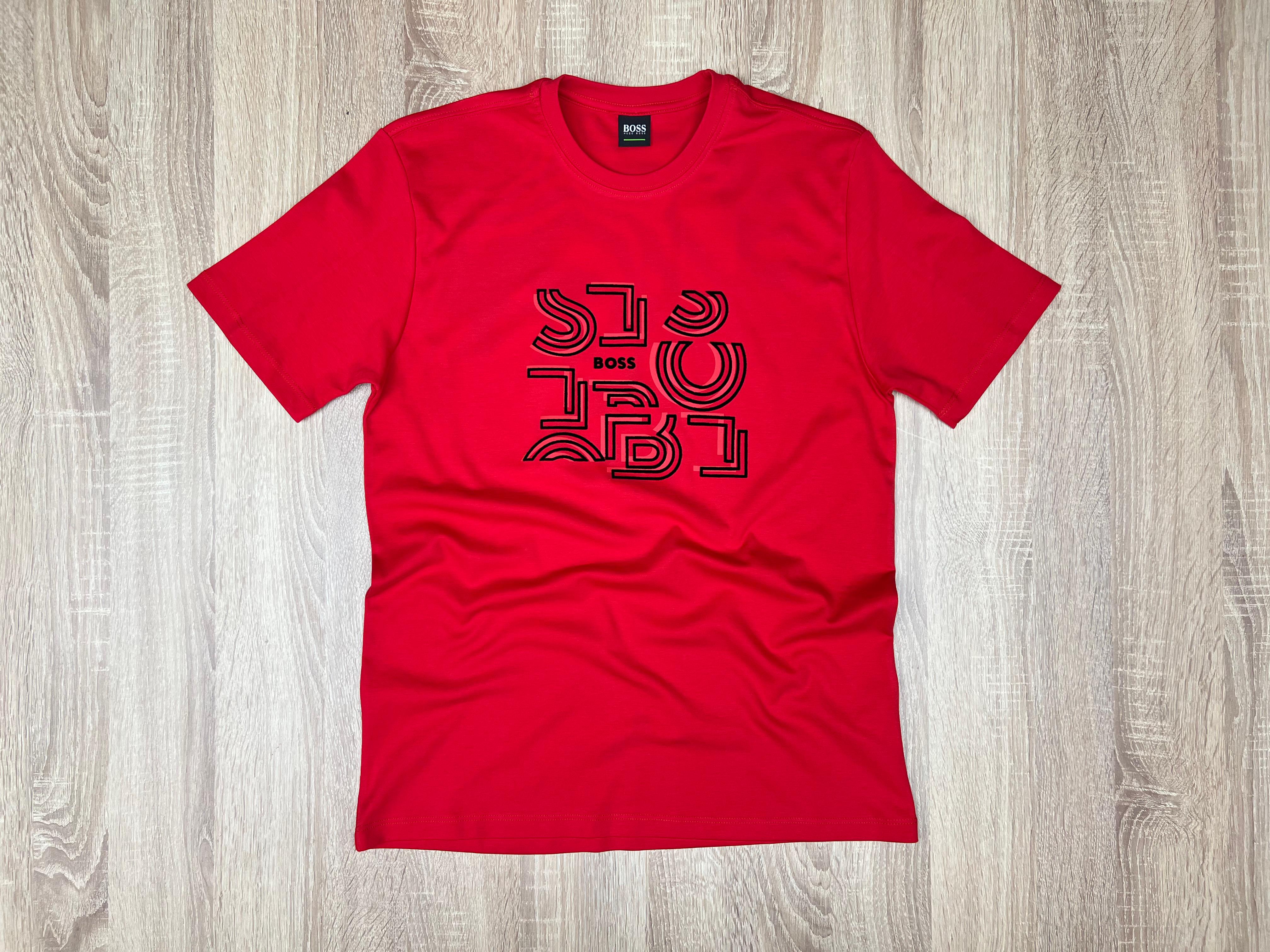 T-SHIRT BOSS NV ROUGE