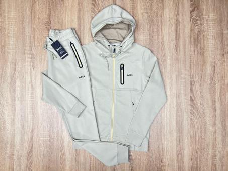 SURVETE BOSS AVEC CAPUCHE ZIPPE BEIGE