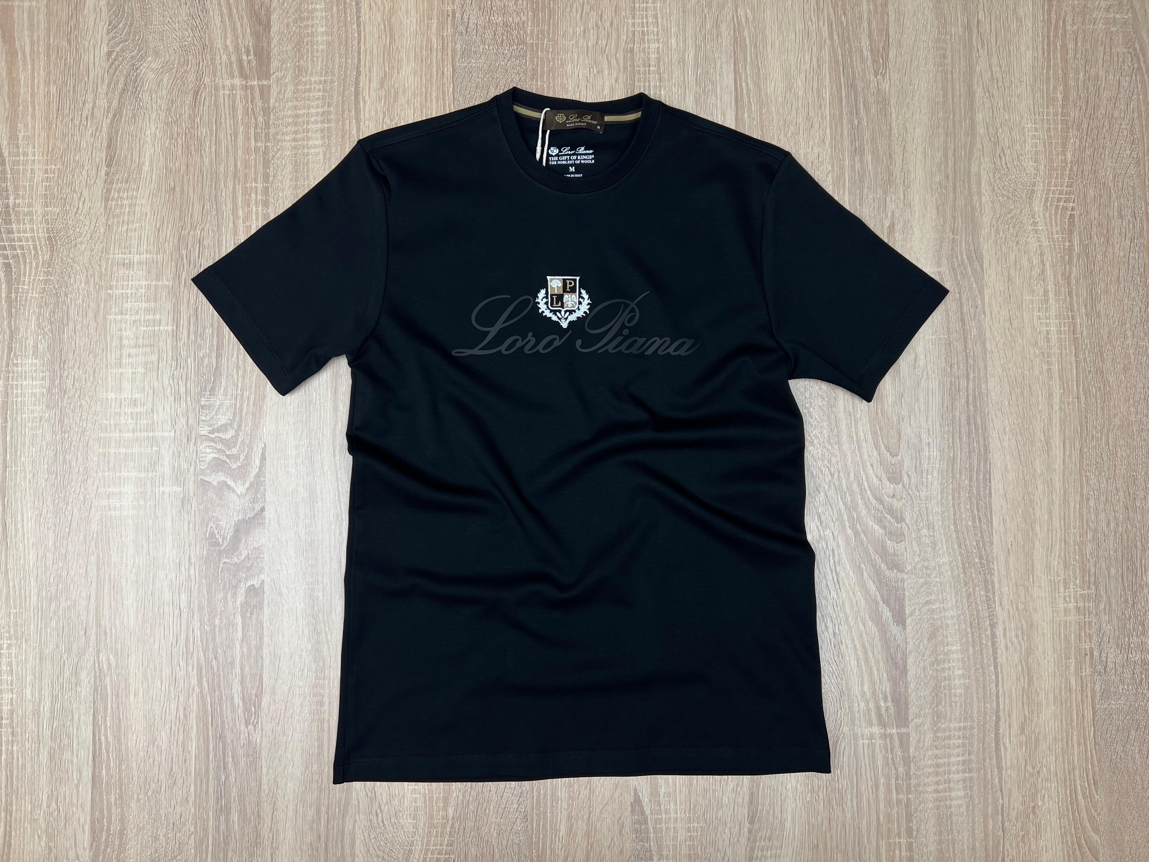 T-SHIRT LORO PIANA NOIR