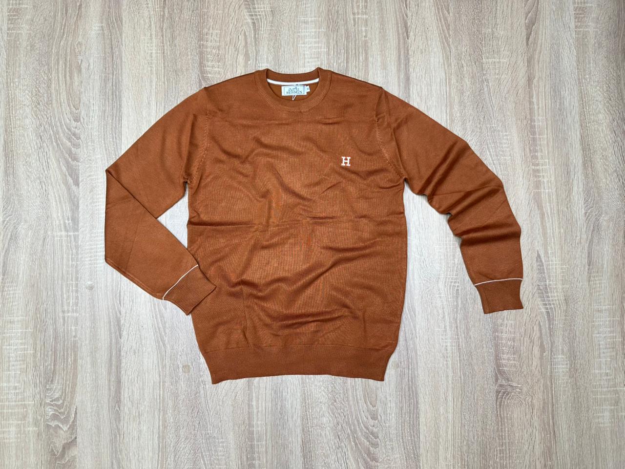PULL HERMES NV ORANGE