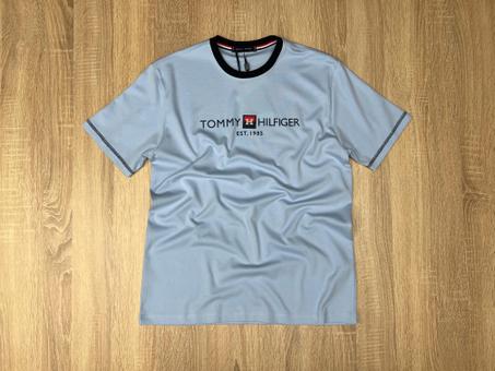 T-SHIRT TOMMY H HILFIGER BLEU CIEL