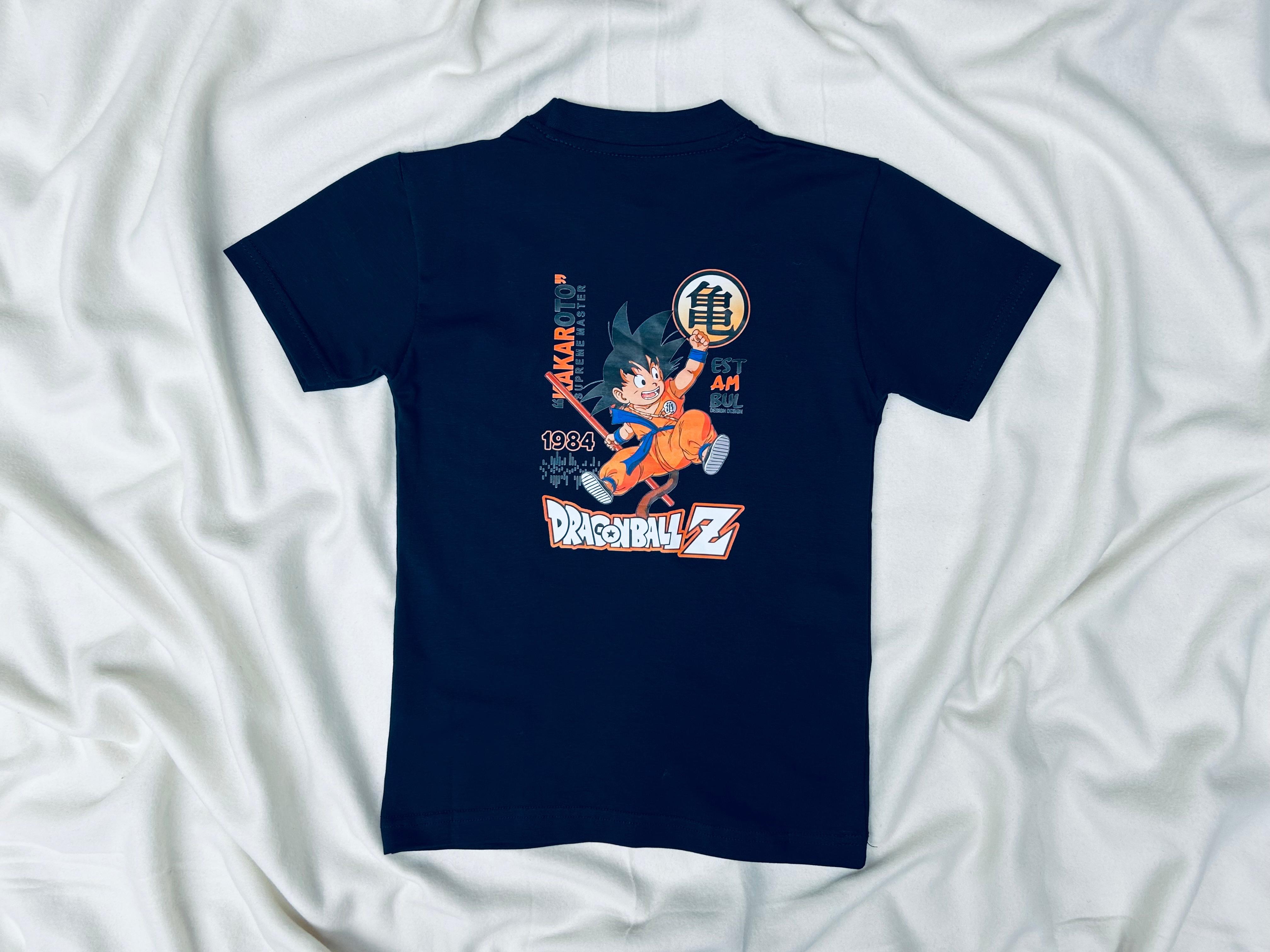 T-SHIRT DRAGONBALL BLEU MARINE