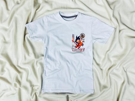 T-SHIRT DRAGONBALL BLANC
