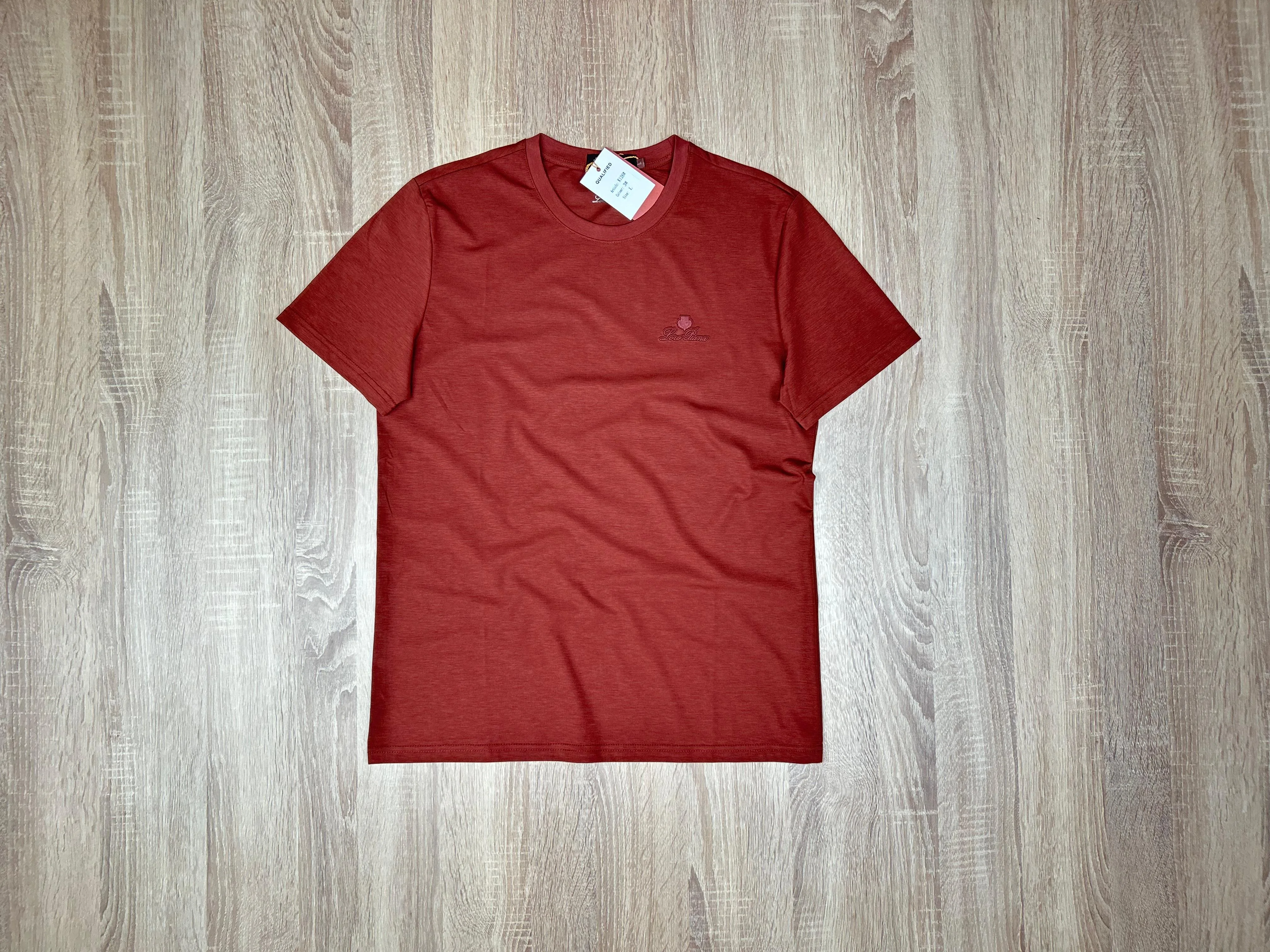 T-SHIRT LP26009 ROUGE BRIQUE