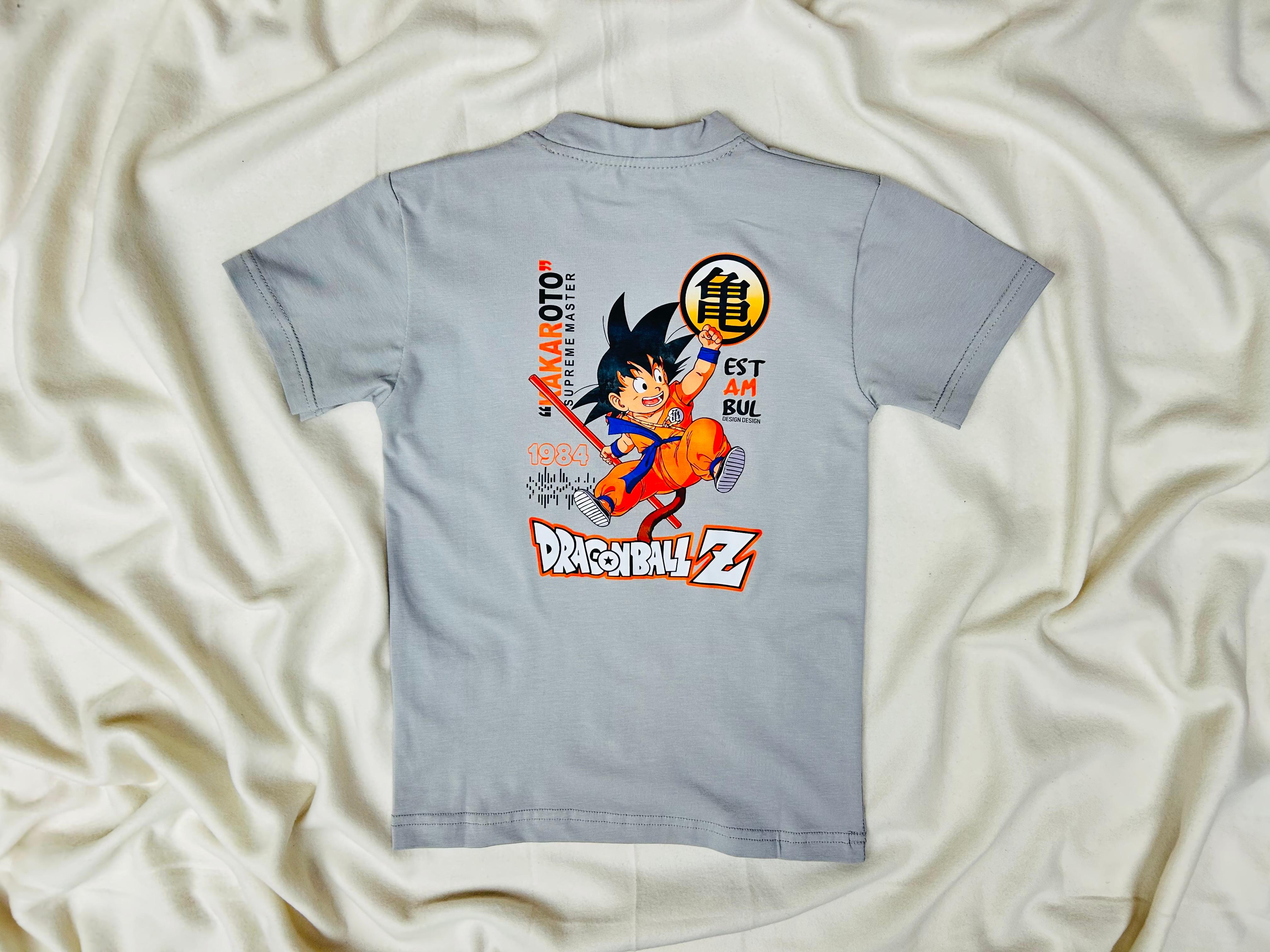 T-SHIRT DRAGONBALL GRIS