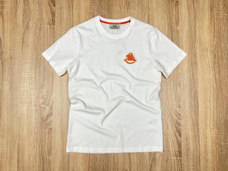 T-SHIRT HERMES BLANC