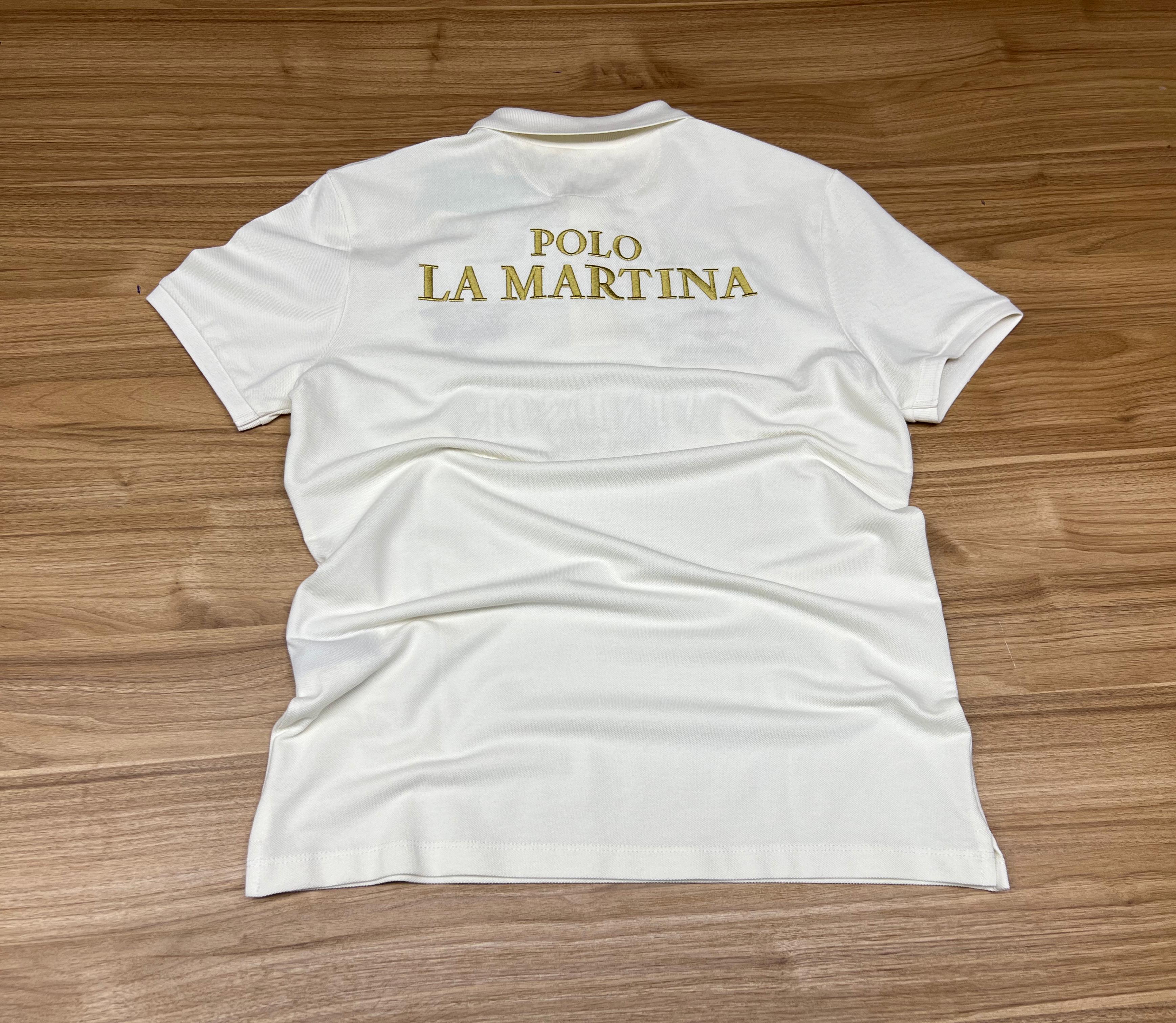 POLO LA MARTINA WINDSOR BLANC