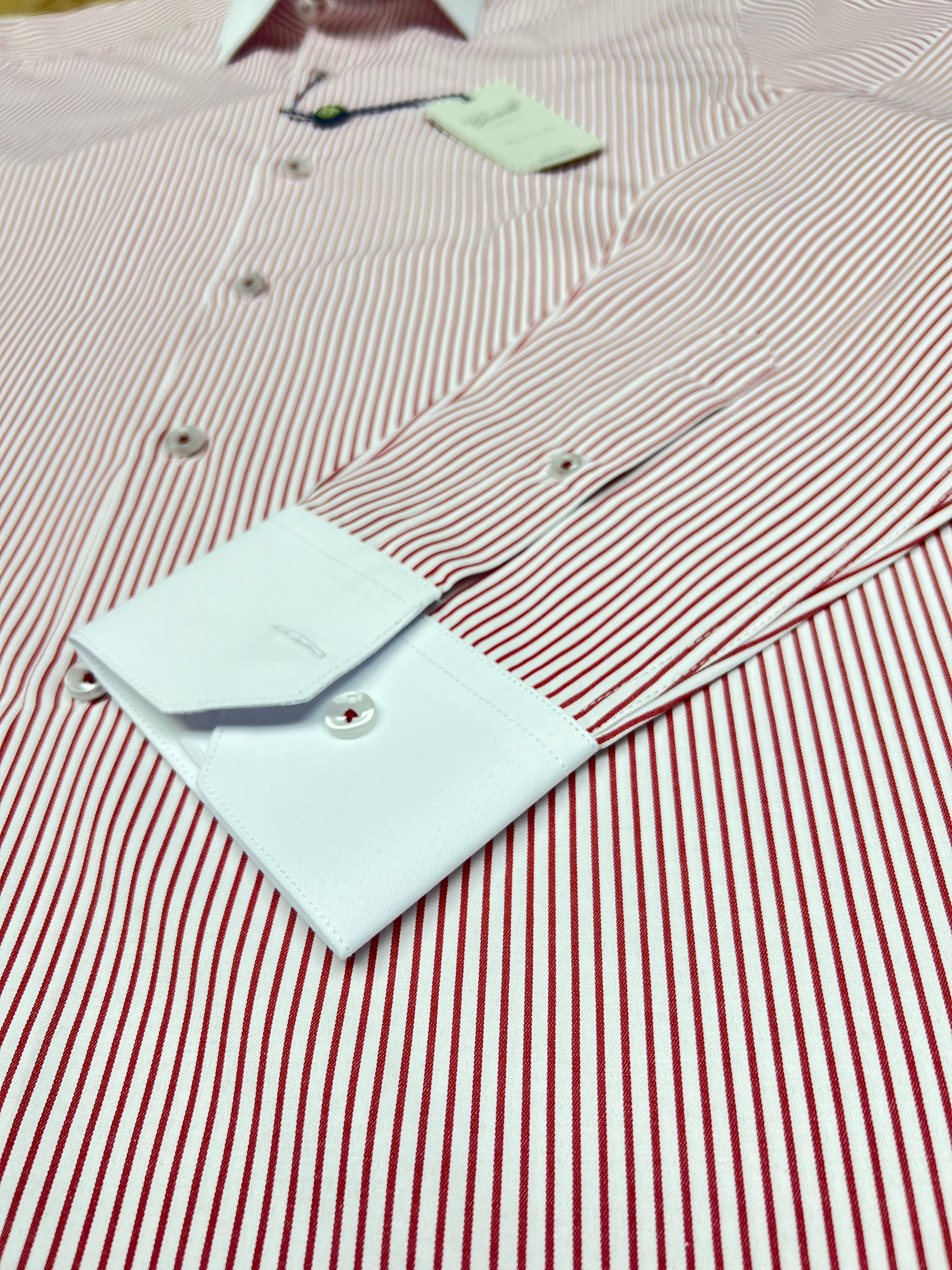 CHEMISE GIOTELLI RAYEE ROUGE
