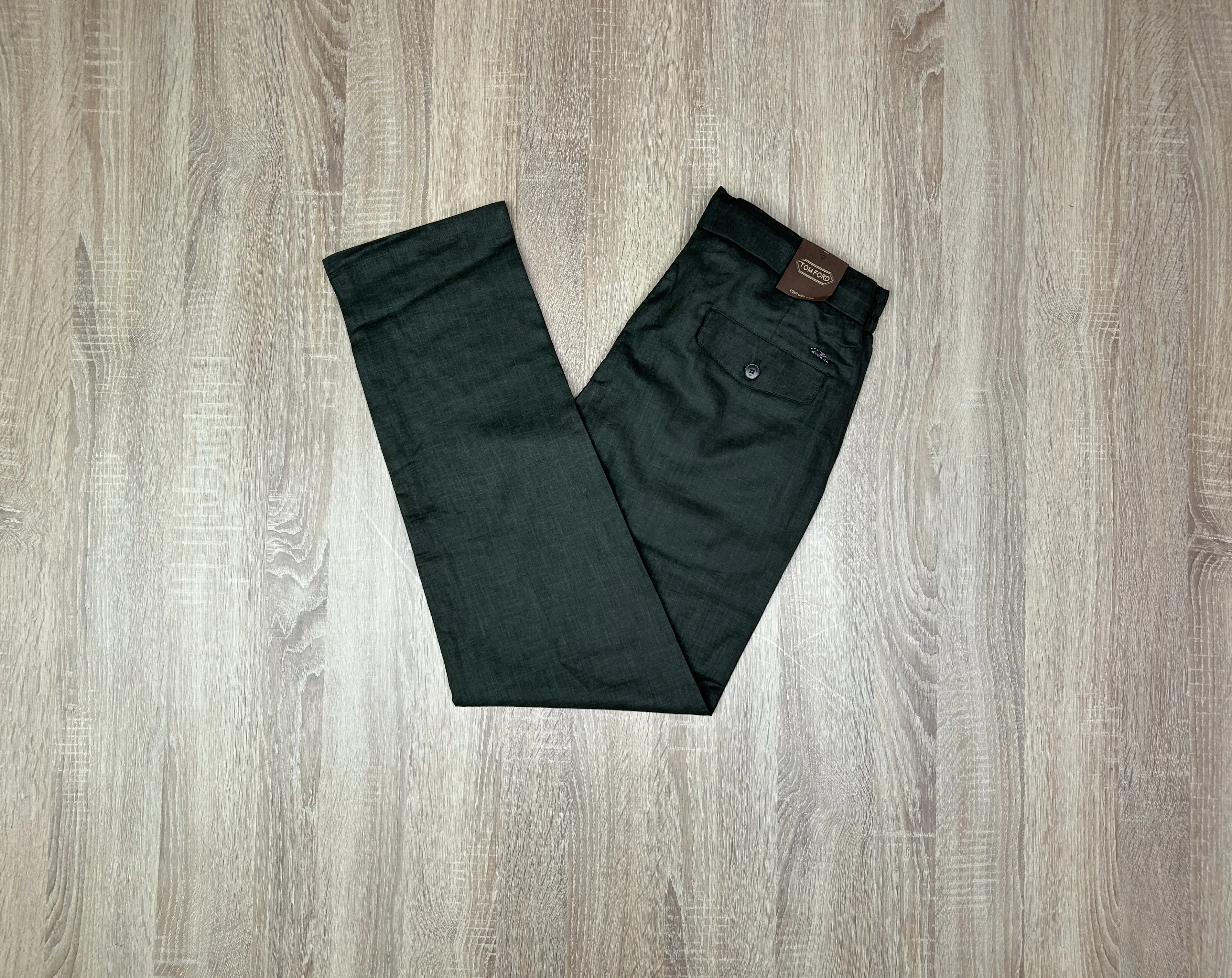 ENSEMBLE LIN VERT MILITAIRE