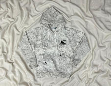 SWEET ENFANT AVEC CAPUCHE LACOSTE EFFET MARBRE BLANC