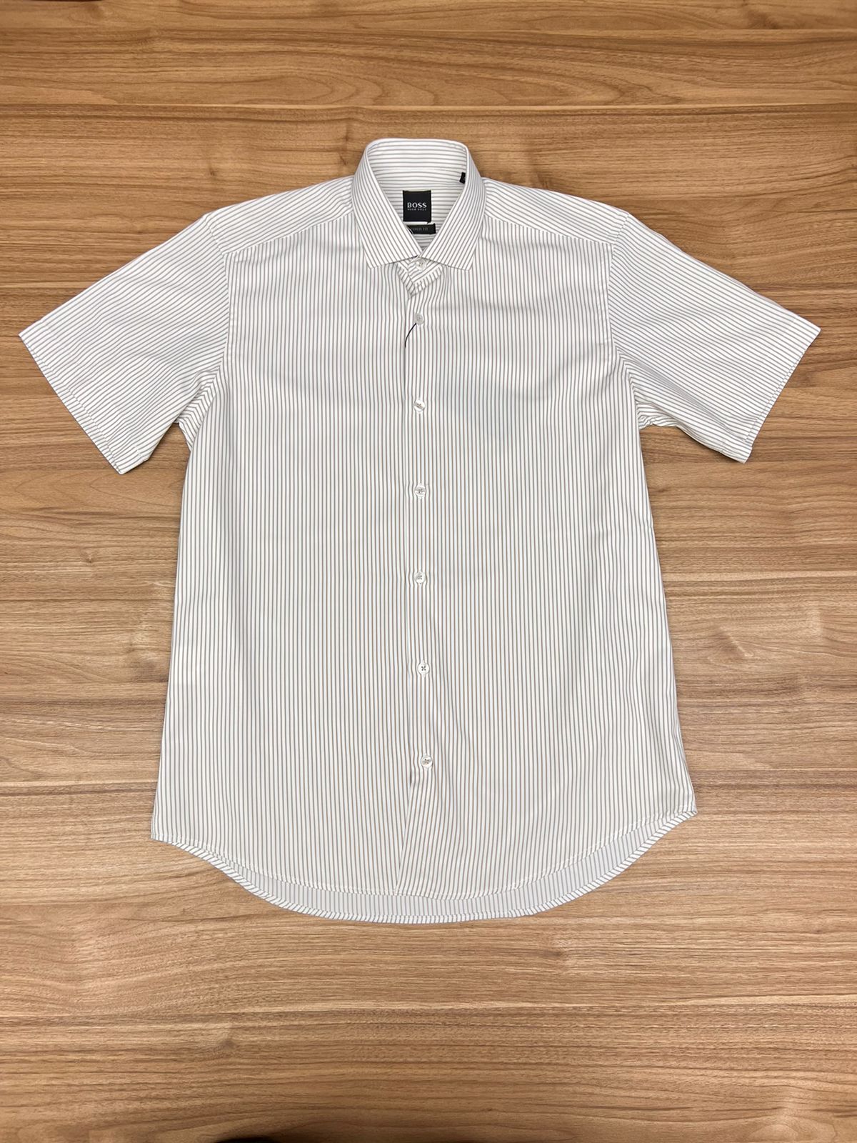 Chemise Demi Manche Boss Petit Raille Beige