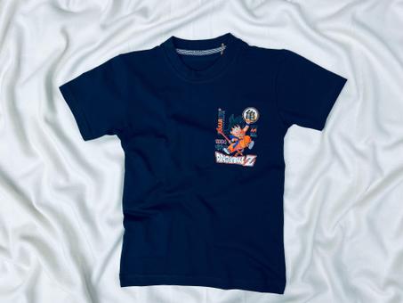 T-SHIRT DRAGONBALL BLEU MARINE