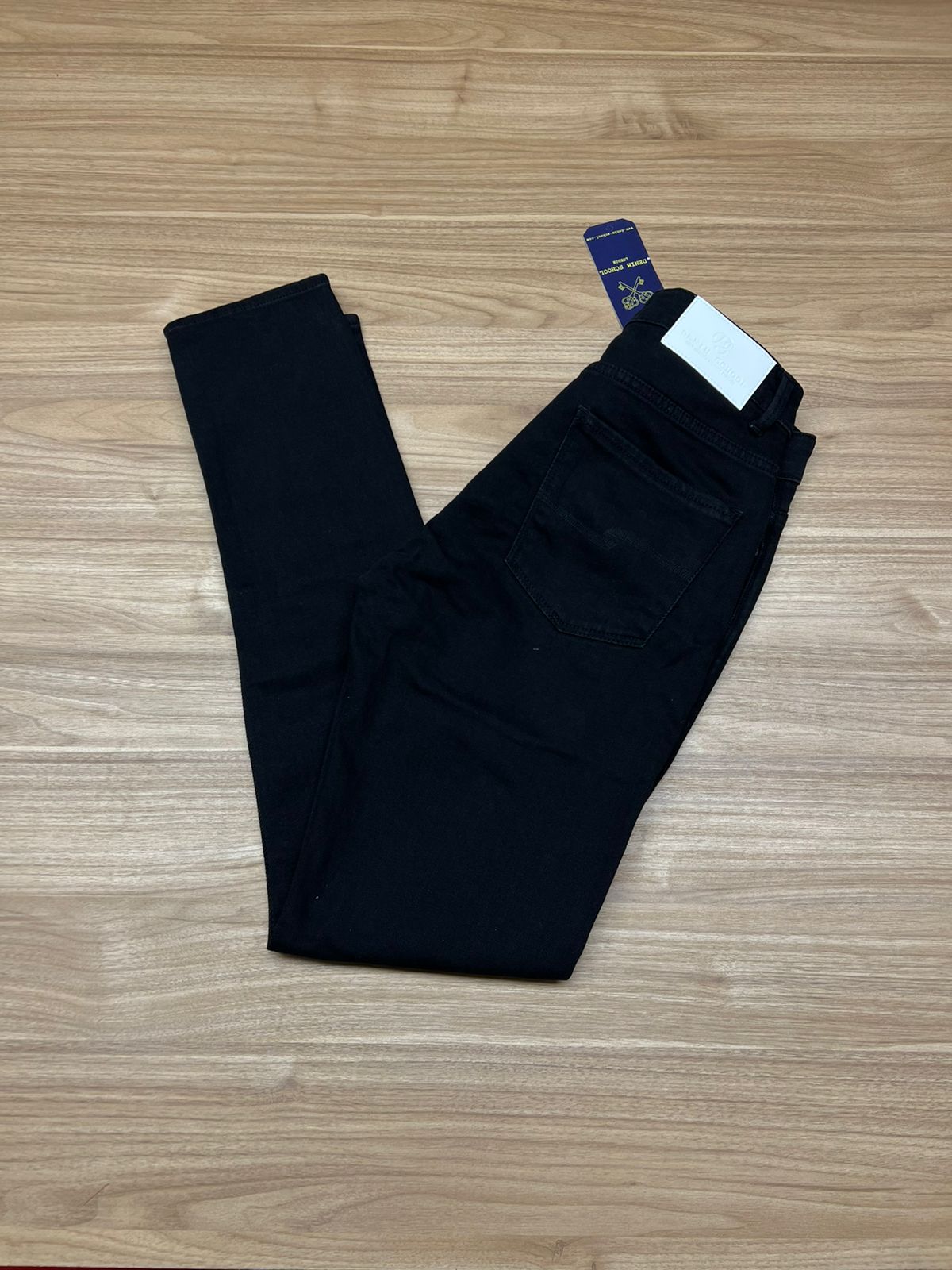 JEAN DENIM SHCOOL NOIR DEMI SLIM