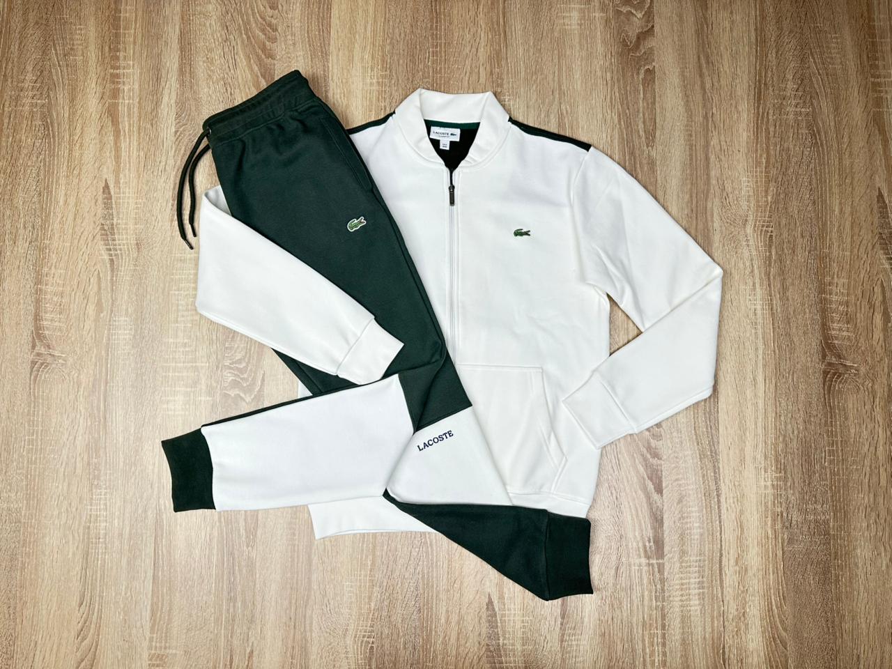 SURVETTE LACOSTE DENILLM BLANC/MILITAIRE