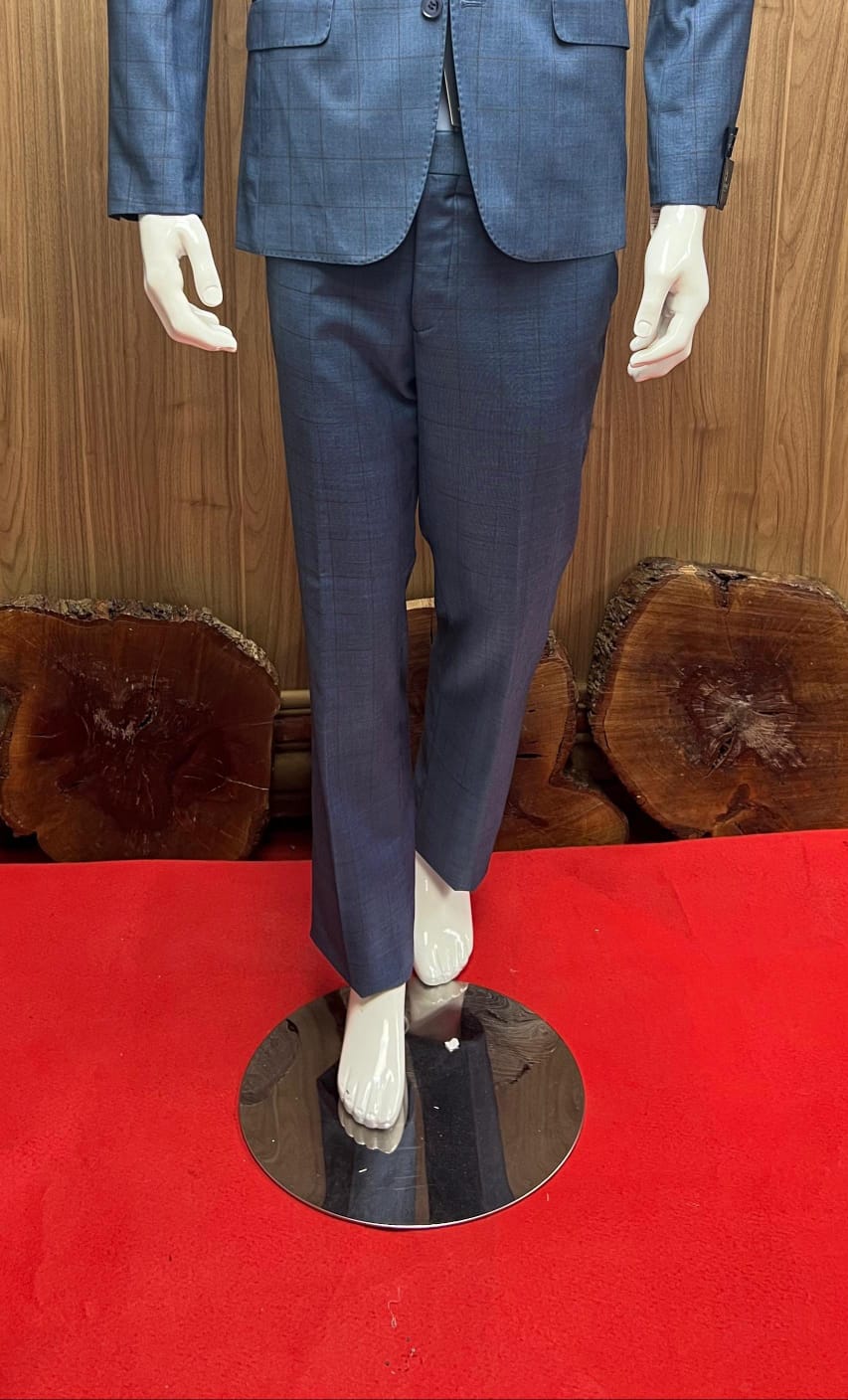 COSTUME RAYÉ BLEU CIEL